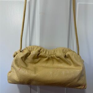 Mansur Gavriel Naplak Leather BUTTER Small Cloud Clutch Crossbody New w Ink Spot